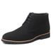 Men’s Shoes pointed casual men's leather boots front lace up low heel large size boots frosted men's shoes_voghion.com