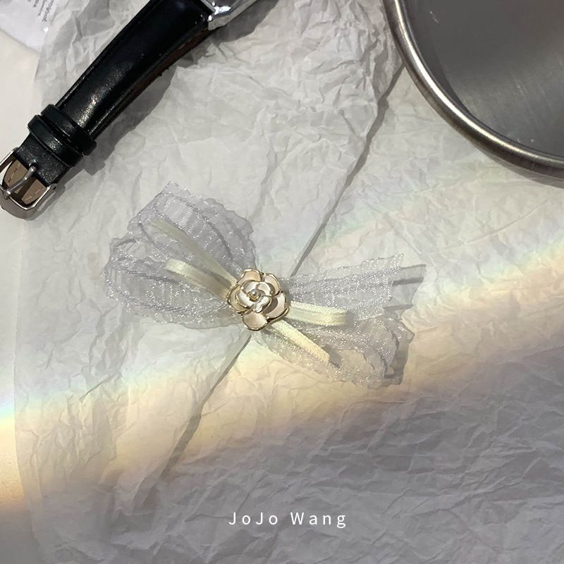 Lolita Fairy Style ~ Pure Desire Lace  Style Pearl Hairpin Women's High-end Bangs Clip Temperament Side Clip_voghion.com