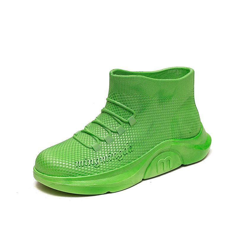 Αδιάβροχα παπούτσια μόδας με κοντά λάστιχα, γυναικεία παπούτσια από καουτσούκ, μπότες εργασίας για την κουζίνα, αντιολισθητικά παπούτσια, παπούτσια εξωτερικού χώρου_voghion.com