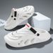 2024 Summer Sandals Indoor House Shoes White Beach Clogs Lightweight Waterproof Sports Flats Slipper For Men_voghion.com