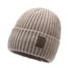 Men's Wool Hat New Winter Plus Velvet Thickened Large Head Circumference Knitted Hat Cold Proof Warm Ski Hat_voghion.com