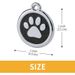 Dog Identification Tag, Silver, Engraved_voghion.com