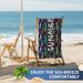Quick-Dry Beach Towel - Double-Sided Flannel With Colorful Print (Super Absorbent Lightweight & Compact Perfect For Travel Pool & Vacation)_voghion.com