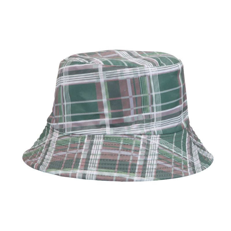 Minimalist temperament fisherman new summer striped plaid print, versatile for travel, sun protection basin hat, Bucket hat_voghion.com