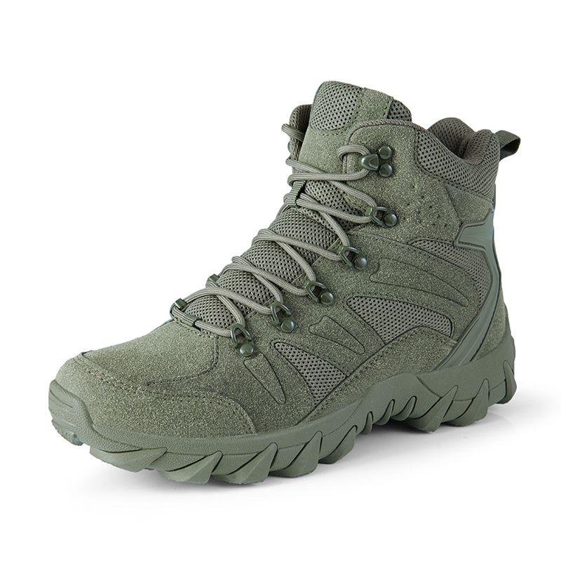 Opgraderet taktik Kamptræningsstøvler Mand Udendørs Camping Anti-slid Rapid Response Vandresko Fiskeri Jagt Sneakers Mænd_voghion.com