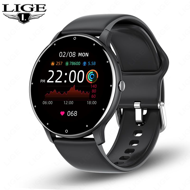 2025 Smart Frauen Voller Touchscreen Sport Fiess Uhr Mann Wasserdicht Bluetooth Anruf Für Android IOS Smartwatch Männer_voghion.com