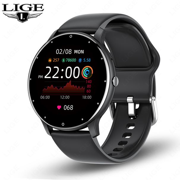 2025 Smart Frauen Voller Touchscreen Sport Fiess Uhr Mann Wasserdicht Bluetooth Anruf Für Android IOS Smartwatch Männer_voghion.com