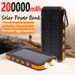 Cargador portátil de batería solar ξAO.200000 MAh de gran capacidad, compatible con iOS y Android, USB-A y USB-C rápidos._voghion.com