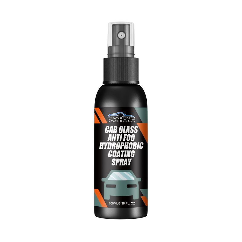 Rayhong Car Glass-Anti Fog Hydrophobic Coating Spray, Rearview Mirror Windshield Cleaner Stains Hydrophobic Water Spray Antifogging Agent_voghion.com