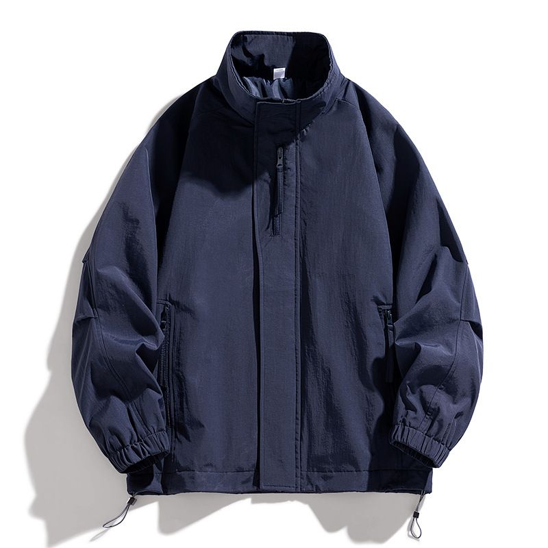 Giacca unisex antivento con collo alto - Cappotto softshell oversize alla moda per uomo e donna, leggero ed elegante per avventure e attività all'aperto_voghion.com