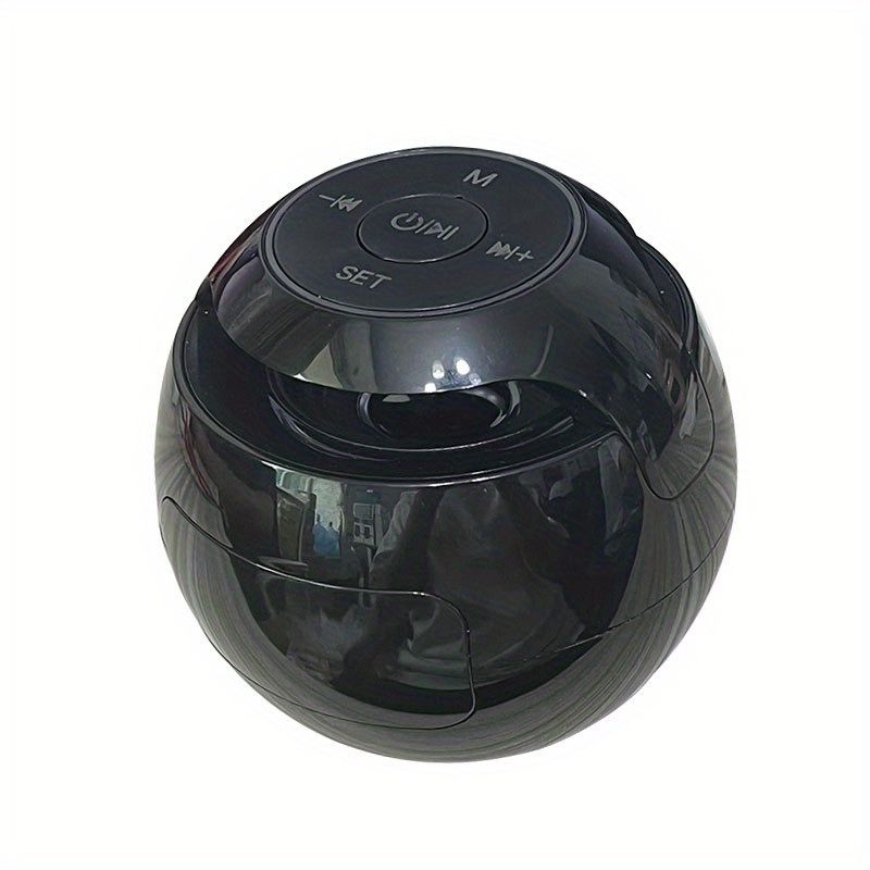 Wireless Portable Speaker With Clock Alarm & Human Body Induction, Color Atmosphere Light, Waterproof Small Speaker With_voghion.com