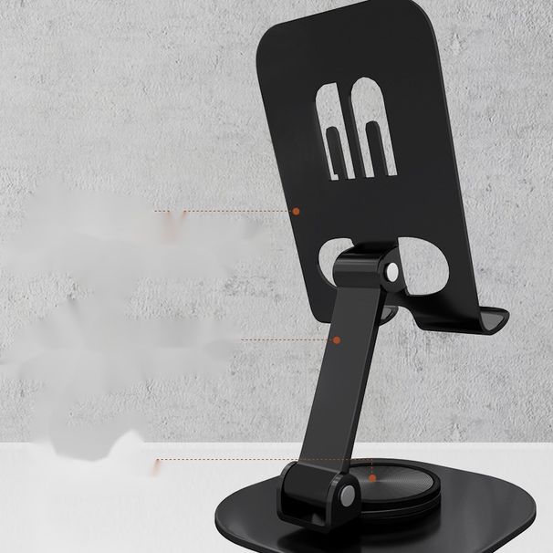 Supporto per telefono cellulare in lega di alluminio, supporto per telefono cellulare da tavolo, portatile, pieghevole, con piastra di supporto interamente in metallo_voghion.com