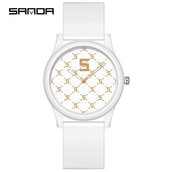 Rainbow Grid Silicone Strap Digital Watch For Teens & Adults - Minimalist, Waterproof, Interchangeable Bands Waterproof Detachable Watch_voghion.com