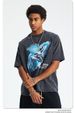 Printed Men's Short-sleeved T-shirt American Retro Destruction Loose Men's T-shirt_voghion.com
