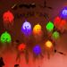 Spooky Halloween LED Ghost Skull String Lights - 2.5m Battery-Operated Decorative Lights With Sheer Fabric For Indoor & Outdoor Party Decor_voghion.com
