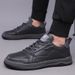 Schuhe Frühling Oberschicht Rindsleder Atmungsaktiv Weiche Sohle Trendy Vielseitig Herren Echtleder Bequem Rutschfest Mode_voghion.com