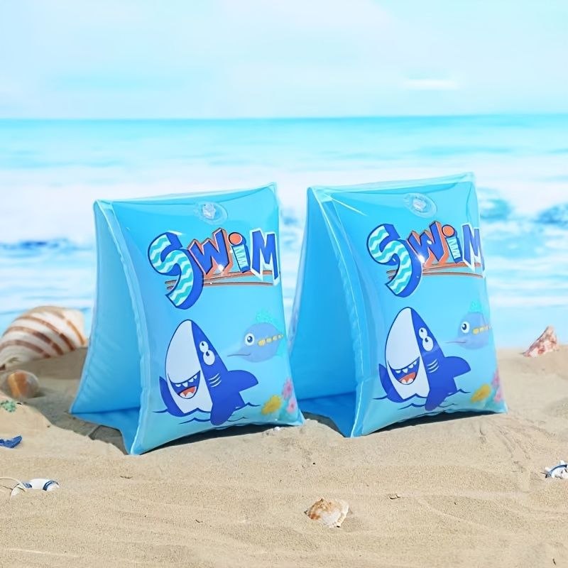 1pc PVC Material Cartoon Swimming Ring, Mermaid Pattern Floating Ring_voghion.com