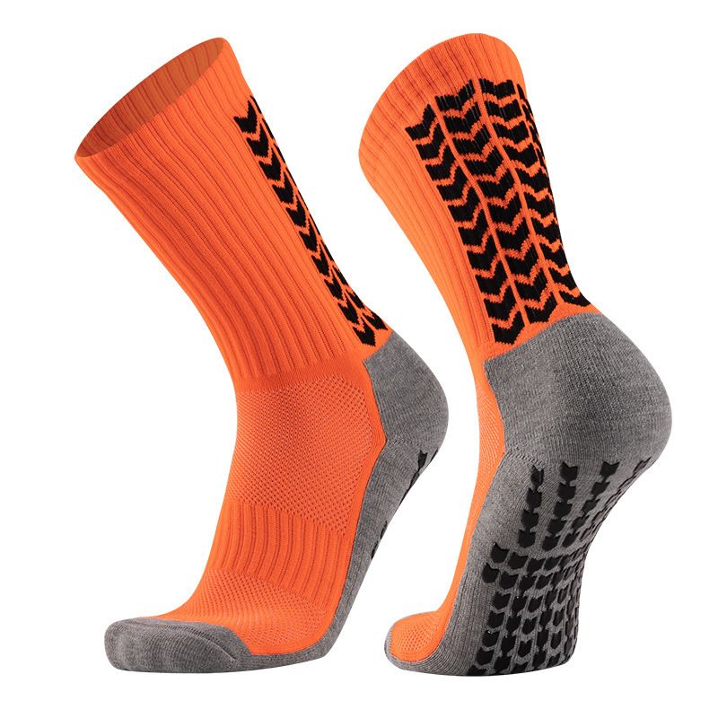 Soccer Socks Men's Football Socks Towel Bottom Non Slip Socks Shock Absorbing Mid Tube Socks Thick Running Sports Socks_voghion.com