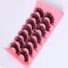 7 Pairs Faux Mink Fluffy False Eyelashes Natural Curl Dense & Exaggerated For Stage Makeup Voluminous And Dramatic Look_voghion.com