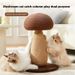 Pet climbing frame, sisal scratching wear-resistant and shavings resistant t, large mushroom claw board, upright cat_voghion.com