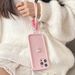 3D Cute Tulip Flower Lanyard Rope Phone Case For IPhone 17 16 15 14 13 12 11 Pro Max 16E X XS XR 7 8 Plus Silicone Soft Cover_voghion.com