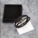 Stainless Multi-layer Braided Men's Titanium Steel Fashion Leather Bracelet Engraved Gift Set_voghion.com