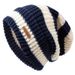 Striped Letter Loose Big Head Circumference Woolen Women, Warm Versatile In Autumn And Winter, Knitted Pile Hat For Men_voghion.com