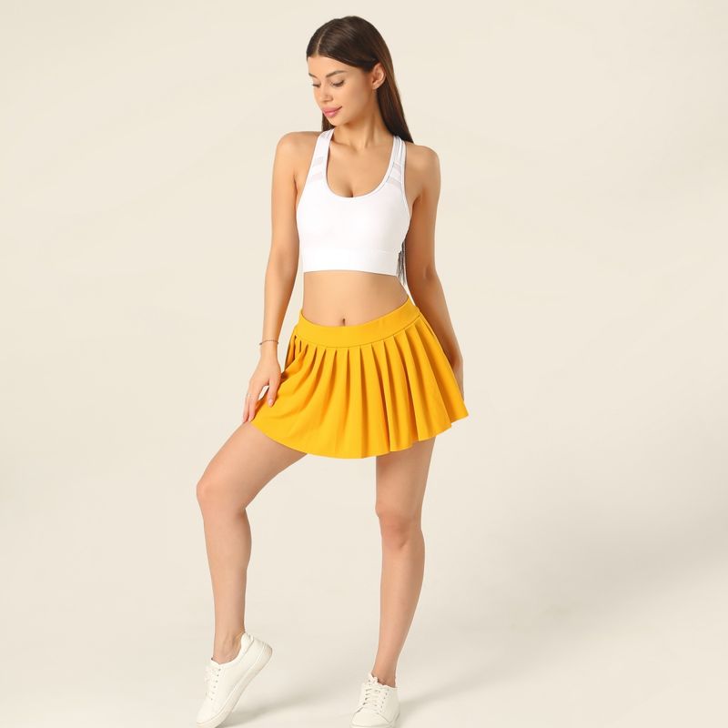 Gonna plissettata super corta con elastico in vita per abbigliamento femminile_voghion.com