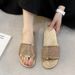 Explosive Sparkling Diamond Slippers PU Glossy Metallic Color One Line Drag Casual PVC Blowing Process Adhesive Women's_voghion.com