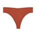 European And American New Solid Color Seamless Underwear Beach Bikini Fashionable High Elastic Comfortable Triangle T Shaped Underwear_voghion.com