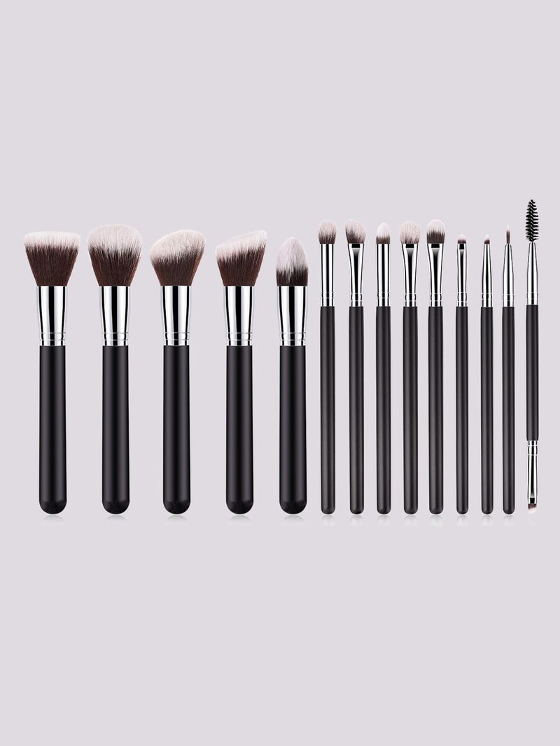 14 high quality black makeup brush set_voghion.com