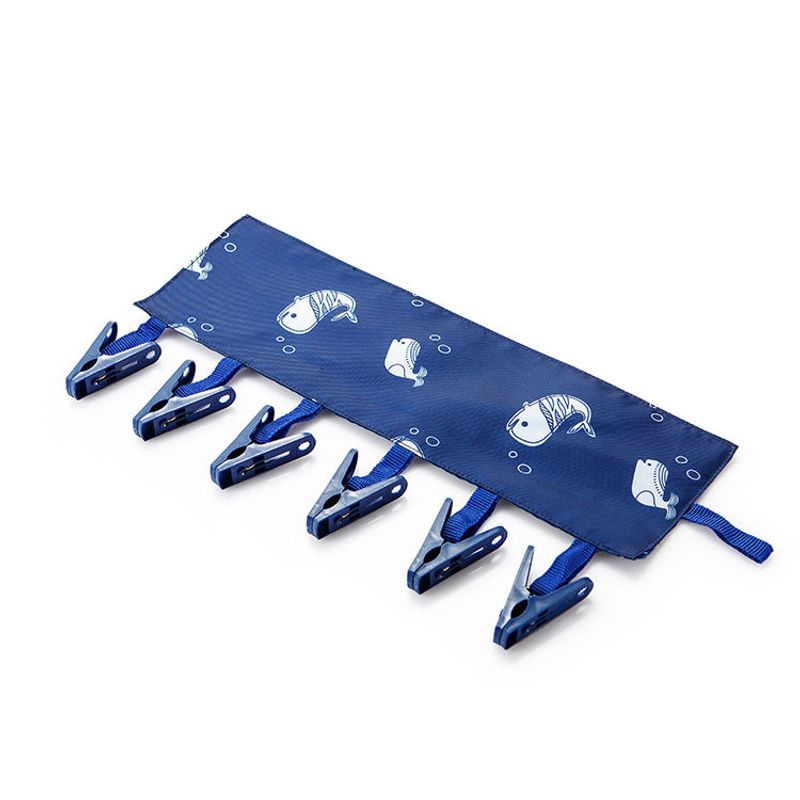 Portable Business Trip Travel Underwear Underpants Socks Drying Rack Multi-clip Bathroom Foldable Hanger_voghion.com