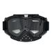 Motorcycle Goggles, Nose Helmet, Windproof Ski Goggles, Shiny Black Frame, Anti Slip Thick Elastic Band_voghion.com