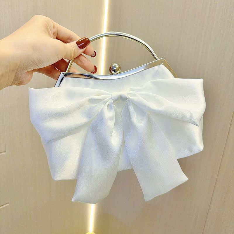 Heiße weiße Hochzeitstasche, Bankett-Handtasche, Feentasche, Abendtasche, hohe Kleidertasche_voghion.com