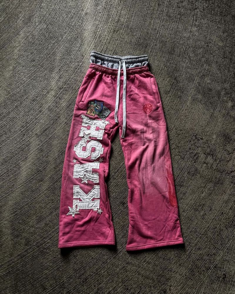 Vêtements pour hommes, pantalons tendance High Street Ins, marque tendance pour hommes et femmes, amples, décontractés, droits, imprimés_voghion.com