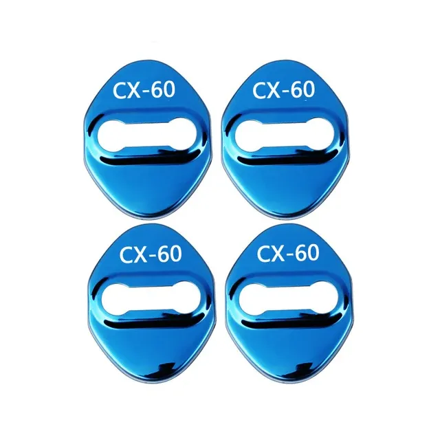 4PCS Car Door Lock Protective Cover for Stainless Steel Case For CX-60 CX60 CX-50 CX50 2022 2023 Badges Auto Accessories_voghion.com