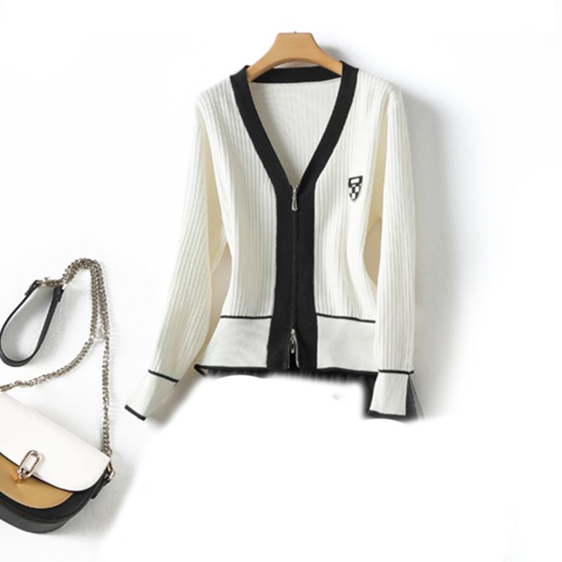 Damenbekleidung Herbst und Winter Neue Strickjacke Mesh Rock Zweiteiliger Casual All-Match-Anzug 8640_voghion.com