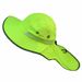 High visibility reflective sun work hat with safety neck flap and wide brim hat_voghion.com