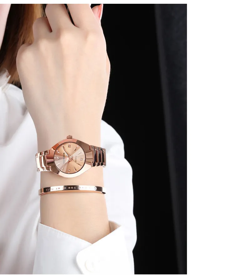 Brand Diamond Set Fashion Quartz Trendy Women's Korean Edition Female Student Couple Watch_voghion.com