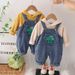 Mutter & Kinder Kinderkleidung Jungen Kapuzenpullover Zweiteiliger Anzug Kinder Frühling und Herbst Overall Anzug_voghion.com