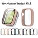 Futrola za PC sat s kaljenim staklom, zaštitom za ekran, otpornom na ogrebotine, potpunom zaštitom, kompatibilna s Huawei Watch Fit 3_voghion.com