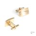 New Electroplated Gold Brushed Metal Cufflinks Set For Business Men's French Tie Clip Cufflinks_voghion.com