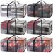 Multi-Purpose Storage & Moving Bags – Heavy-Duty PP Cube Organizers With Reinforced Handles (Transparent/Red/Blue)_voghion.com