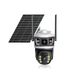 4G HD Bullet Camera Solar Powered Low Consumption 360 Panoramic Dual Lens WIFI Surveillance Power Saving_voghion.com