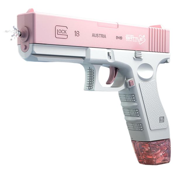 Jinleiou Elektrisches Wasser-Shooter-Spielzeug, simuliertes konsequentes Freizeit-Wasserspeicherlager, Glock-Wasserspritzspielzeug, Sommerspielzeug_voghion.com