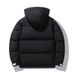 Men’s Lightweight Down Hooded Jacket – Water-Resistant Corduroy Shell With 550FP White Duck Down (White, Black, Navy Blue)_voghion.com