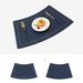 Style Household Leather Hotel Restaurant Fan-shaped Western Placemats Chinese Oil-proof Heat-resistant Table Mats_voghion.com
