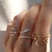 7 PCS Fashionable Knuckle Ring Set for Women Bohemian Stackable Joint Finger Rings Stacking Snake Moon Star Crystal Midi Gold Rings Pack for Gift_voghion.com