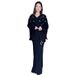 Women's Clothing Tie Waist Long Sleeved Top Bat Skirt Two Piece Suit_voghion.com