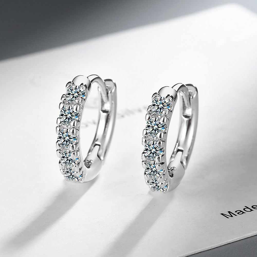 Orecchini a cerchio con zirconi verdi, semplici e alla moda, molto venduti_voghion.com